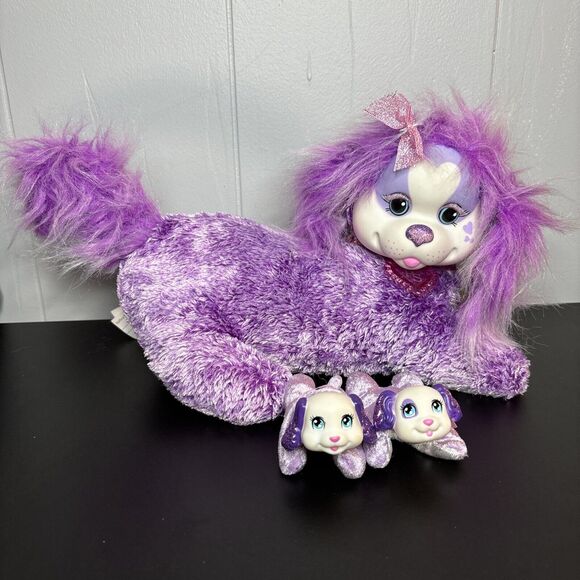 Puppy Surprise Other - Puppy Surprise 2017 Plush Mama Dog LAVENDER Purple Stuffed with 2 Little Puppies